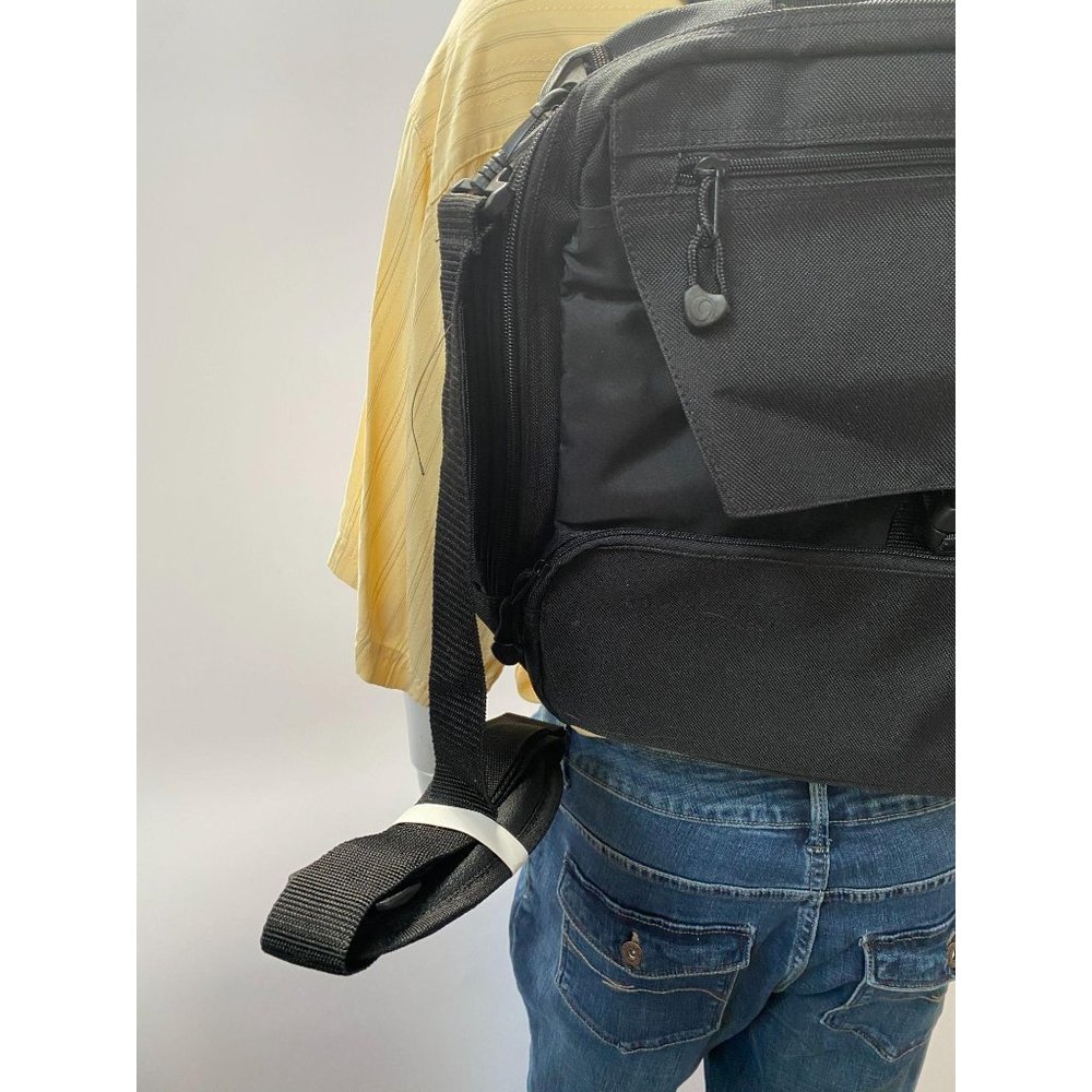 Black Nylon Computer Backpack - Picture 10 of 16